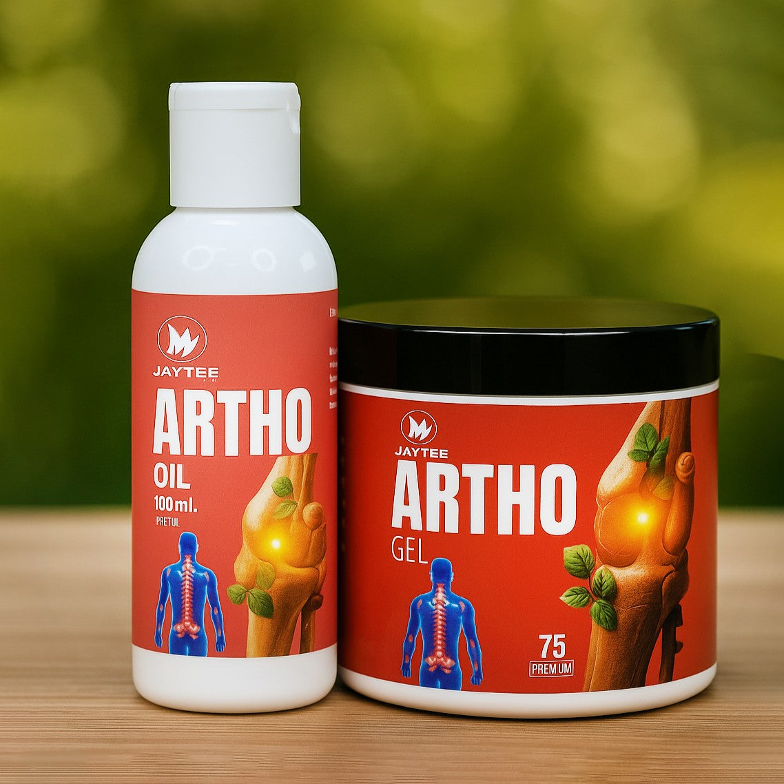 Jaytee ARTHO Combo – Ayurvedic Oil & Gel for Joint Pain Relief