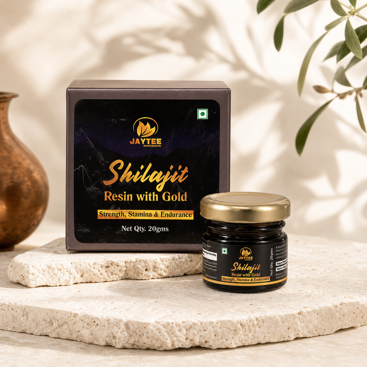 Shilajit Resin with Gold